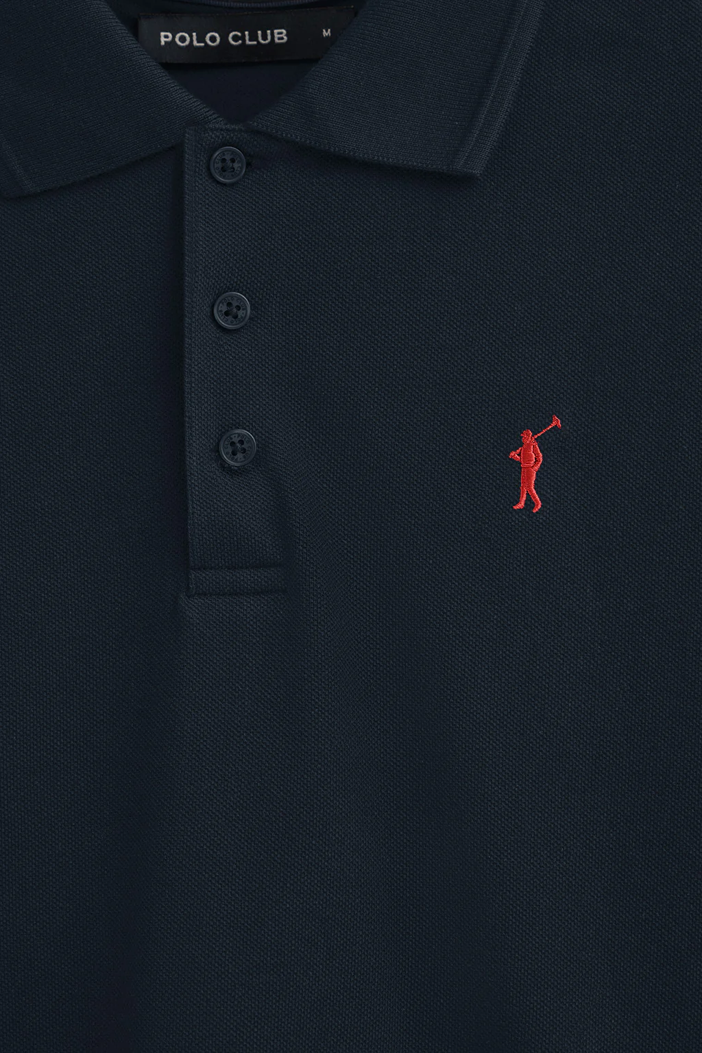 Polo azul marino de piqué con logo bordado Rigby Go - Image 6