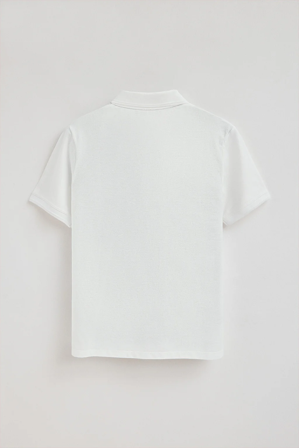 Polo blanco de piqué con logo bordado Rigby Go - Image 7