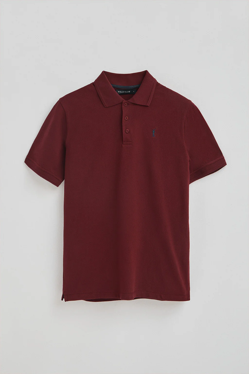 Polo granate de piqué con logo bordado Rigby Go - Image 9