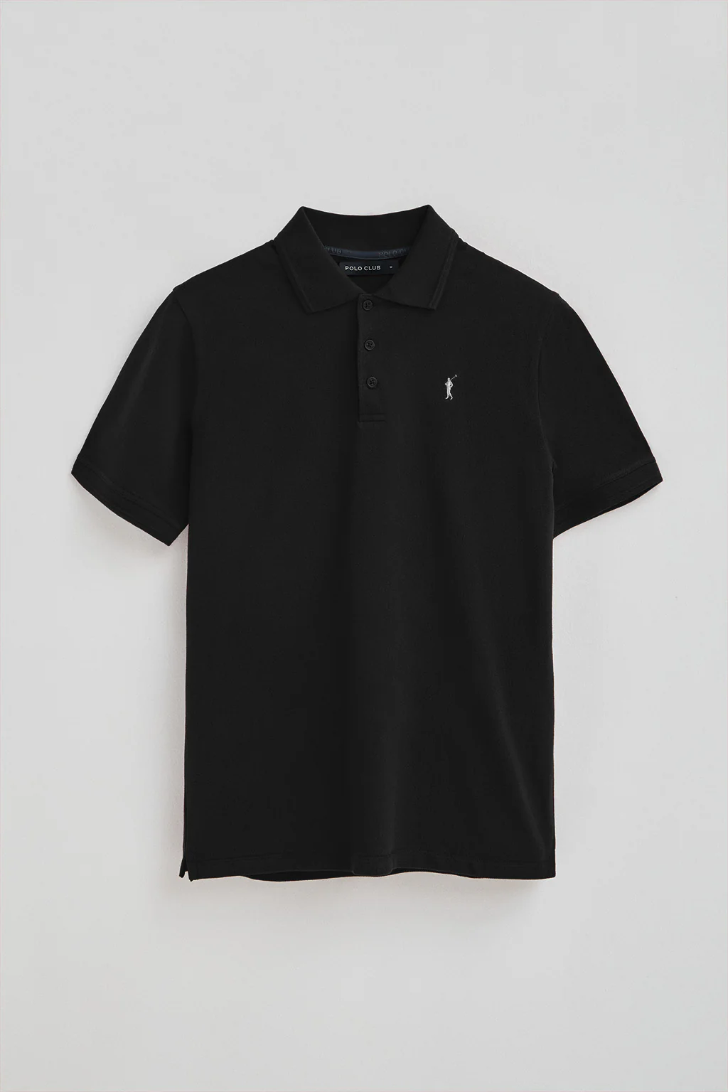 Polo negro de piqué con logo bordado Rigby Go - Image 8