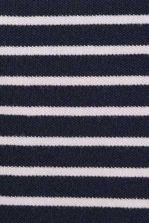 Polo de rayas azul marino y rosa claro de corte slim con bordado Rigby Go - Image 11