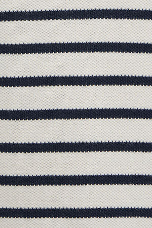 Polo de rayas color crudo y azul marino de corte slim con bordado Rigby Go - Image 11