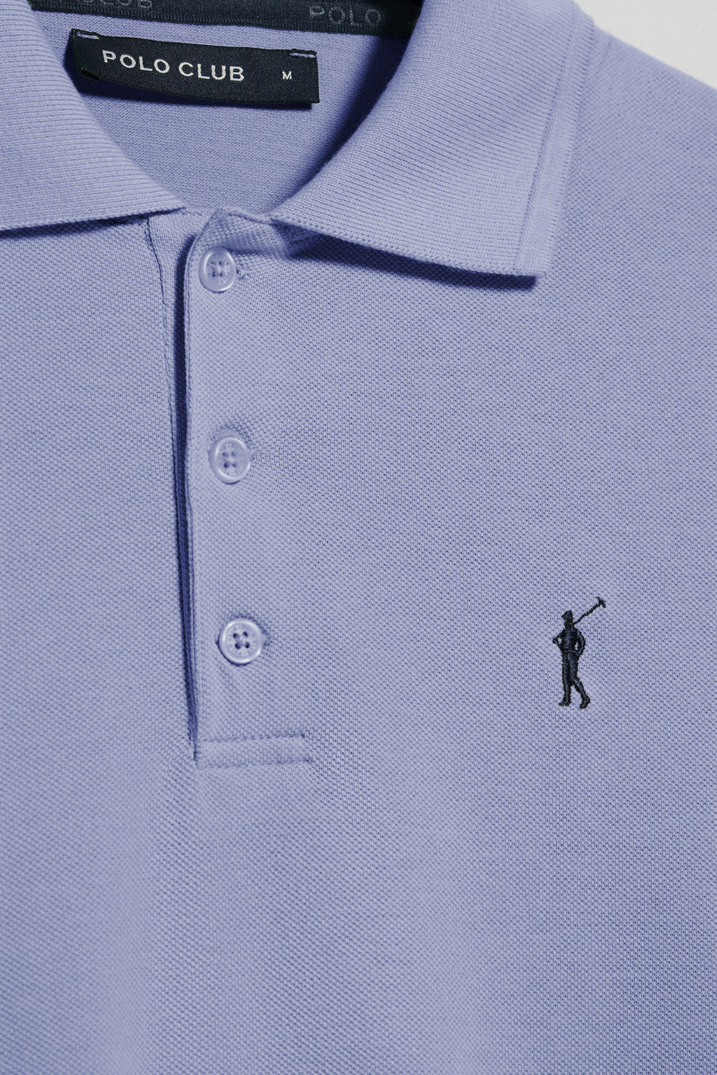 Polo azul agua de manga corta y tres botones con logo bordado Rigby Go - Image 6