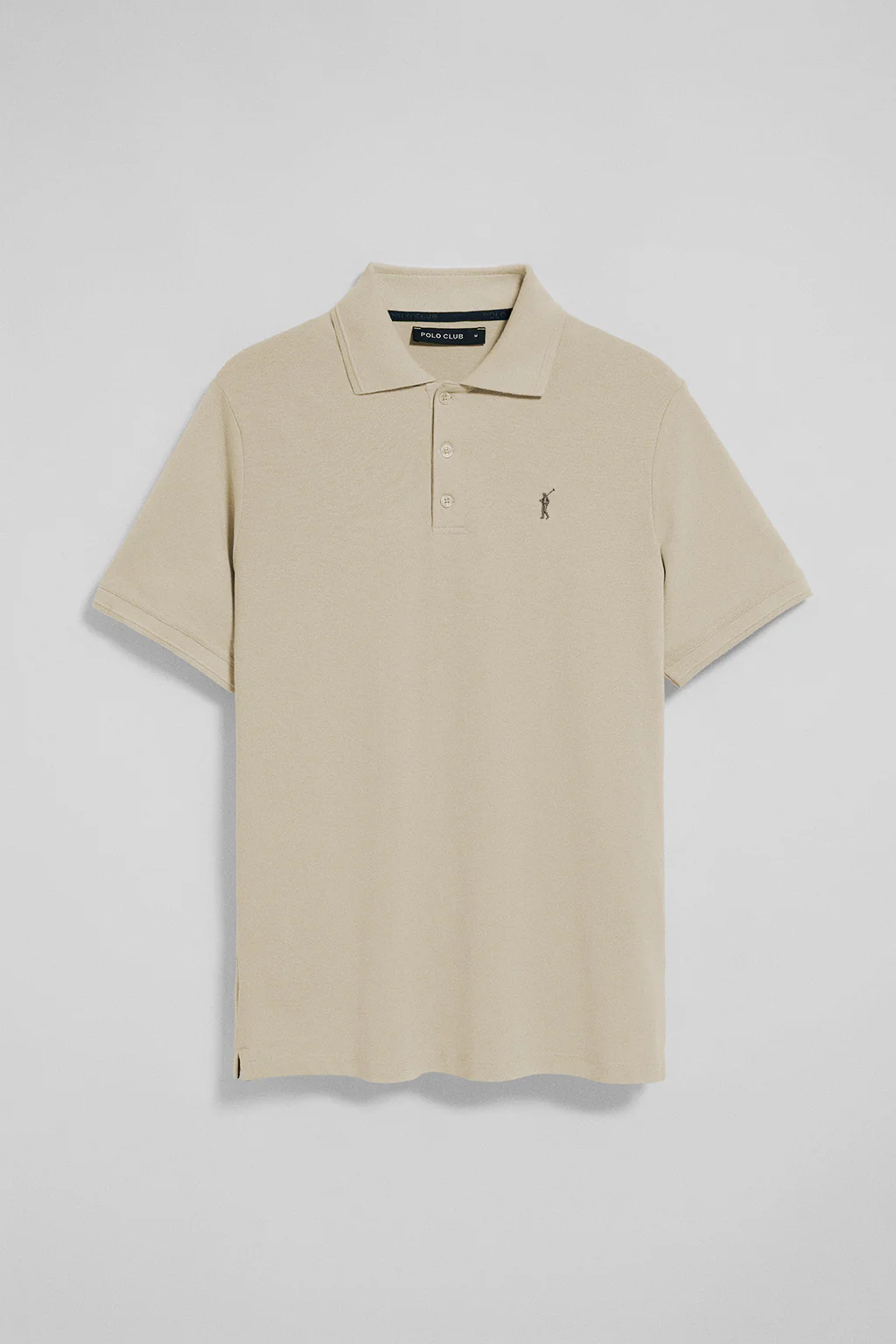 Polo beige de manga corta y tres botones con logo bordado Rigby Go - Image 8