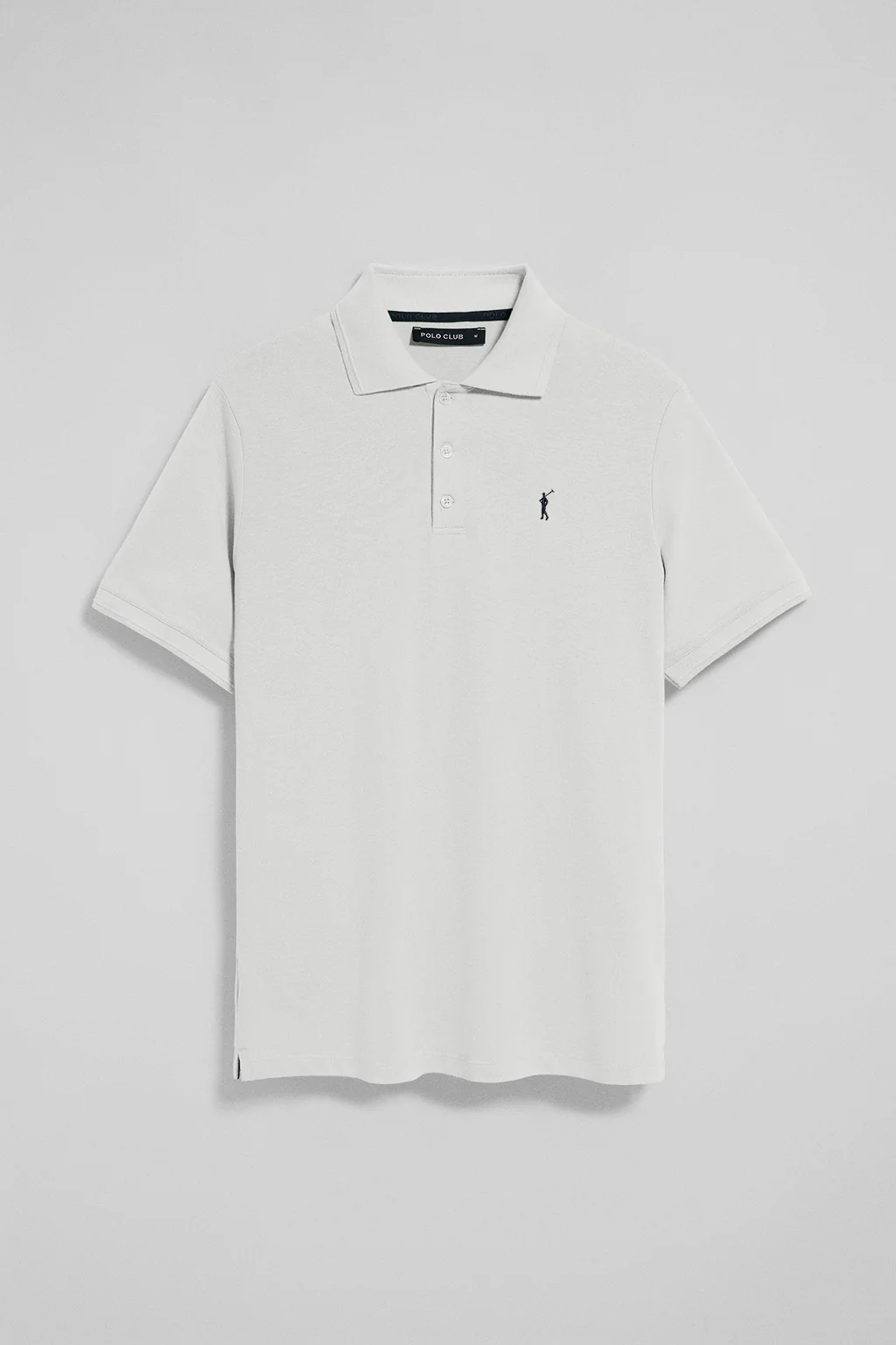 Polo blanco de manga corta y tres botones con logo bordado Rigby Go - Image 6