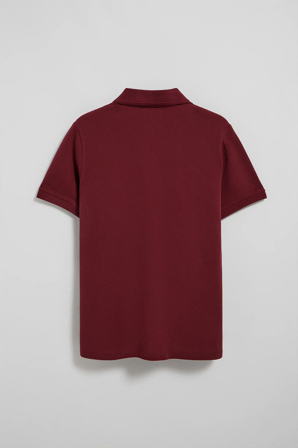 Polo granate de manga corta y tres botones con logo bordado Rigby Go - Image 10