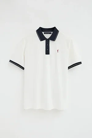 Polo color crudo con detalles a contraste y bordado Rigby Go - Image 10
