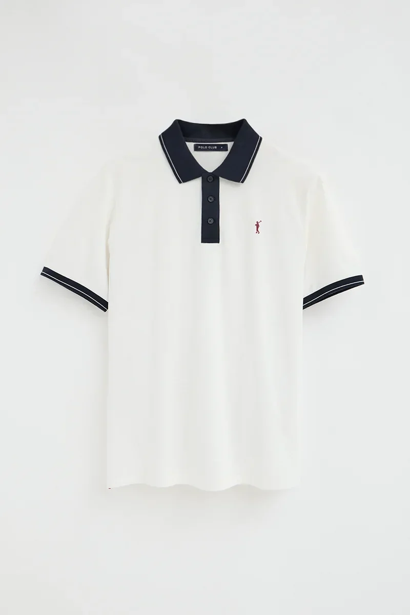 Polo color crudo con detalles a contraste y bordado Rigby Go - Image 6