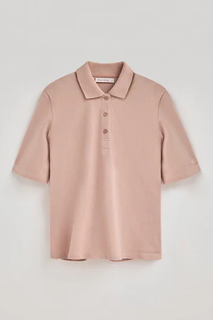 Polo rosa palo media manga con bordado Polo Club - Image 8