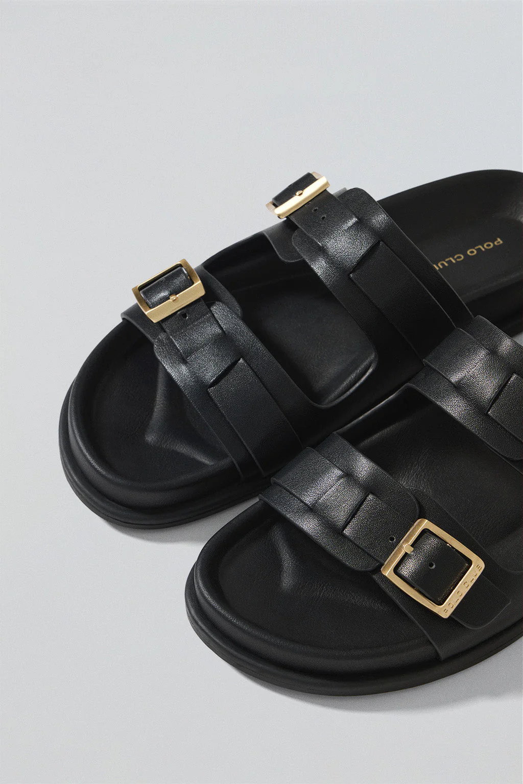 Sandalia bio negra Blake con hebillas - Image 3