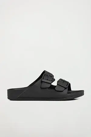 Chancla bio unisex negra con doble hebilla Polo Club - Image 5