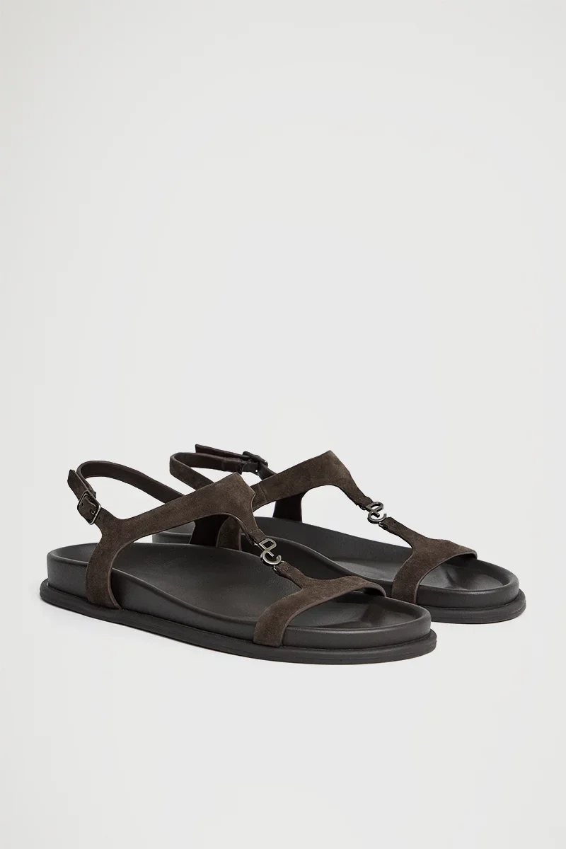Sandalia bio Orelia marrón con detalle metálico Polo Club - Image 3