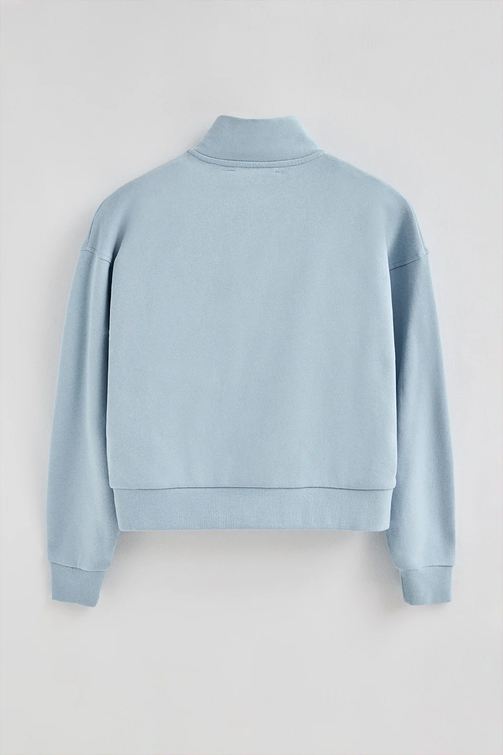 Sudadera azul claro boxy fit con logo engomado Polo club - Image 8