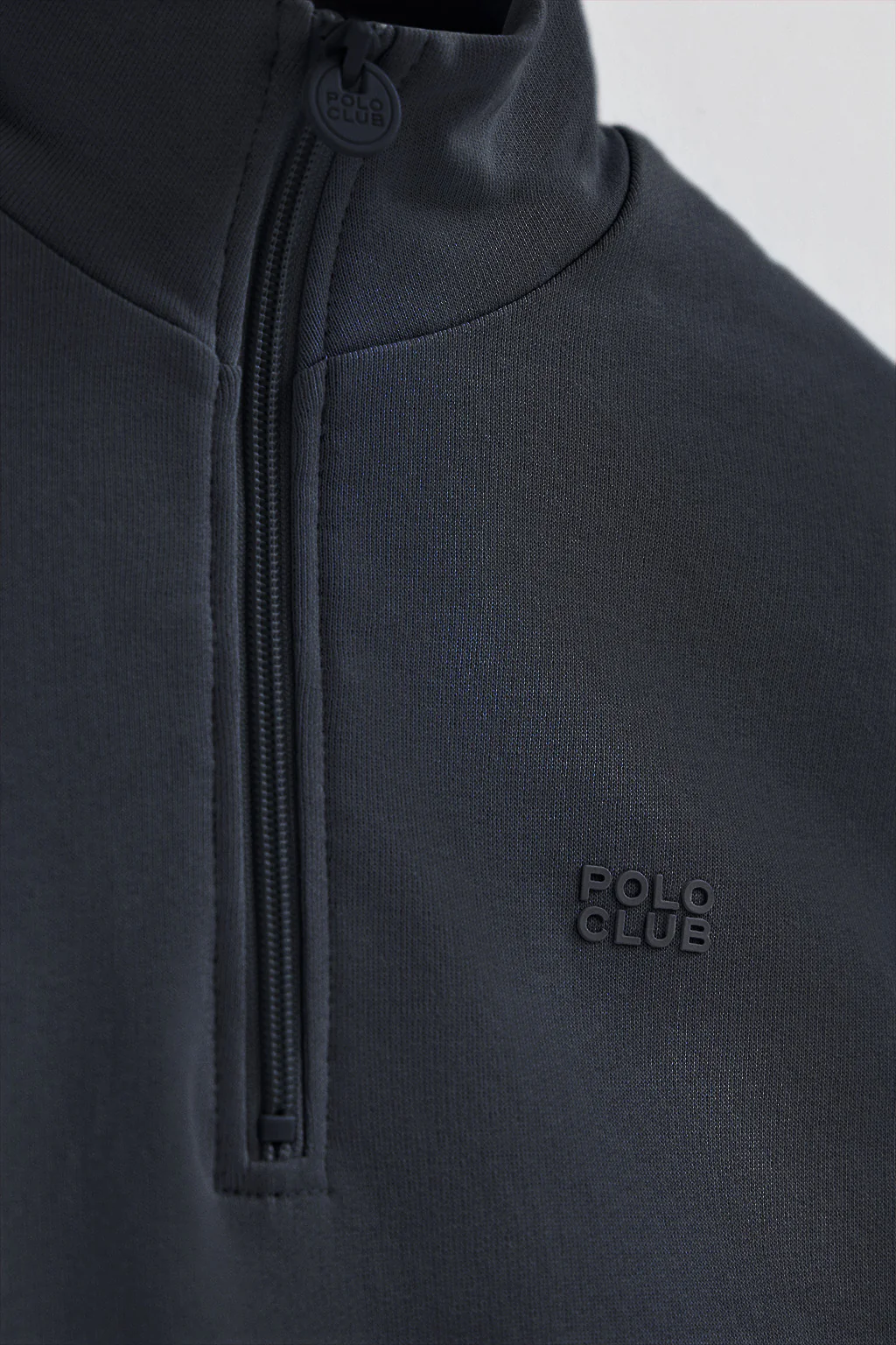 Sudadera azul marino boxy fit con logo engomado Polo club - Image 7