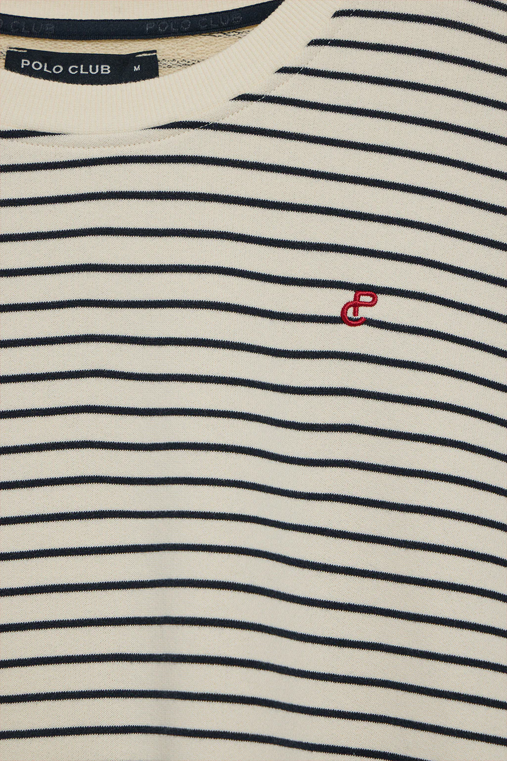 Sudadera Captain color crudo de rayas con monograma bordado - Image 7