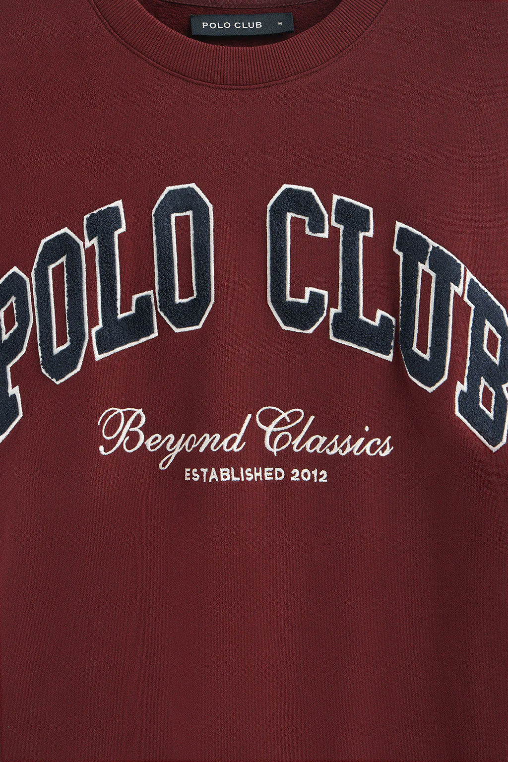 Sudadera granate de corte holgado Established 2012 Polo Club - Image 7