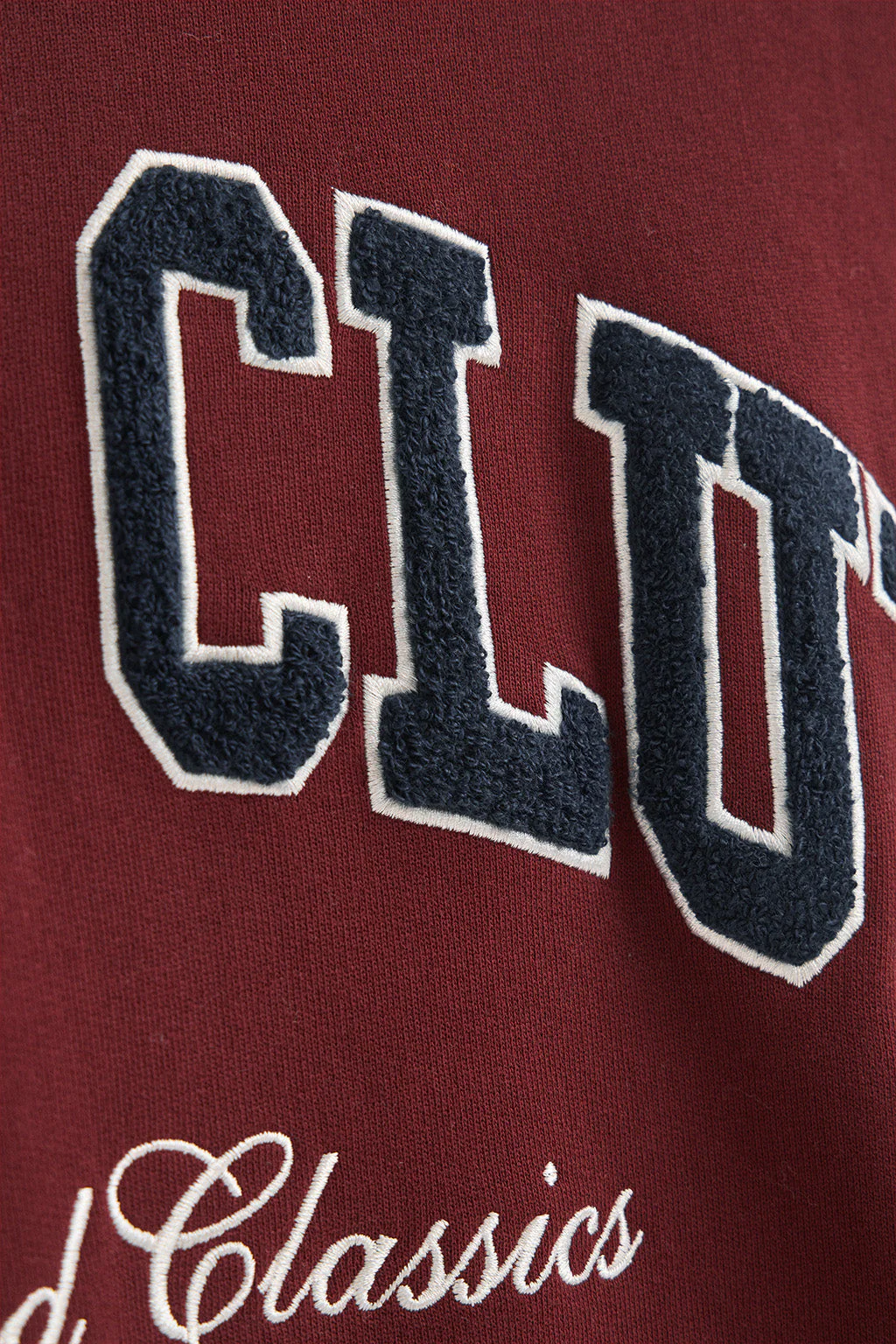 Sudadera granate de corte holgado Established 2012 Polo Club - Image 8