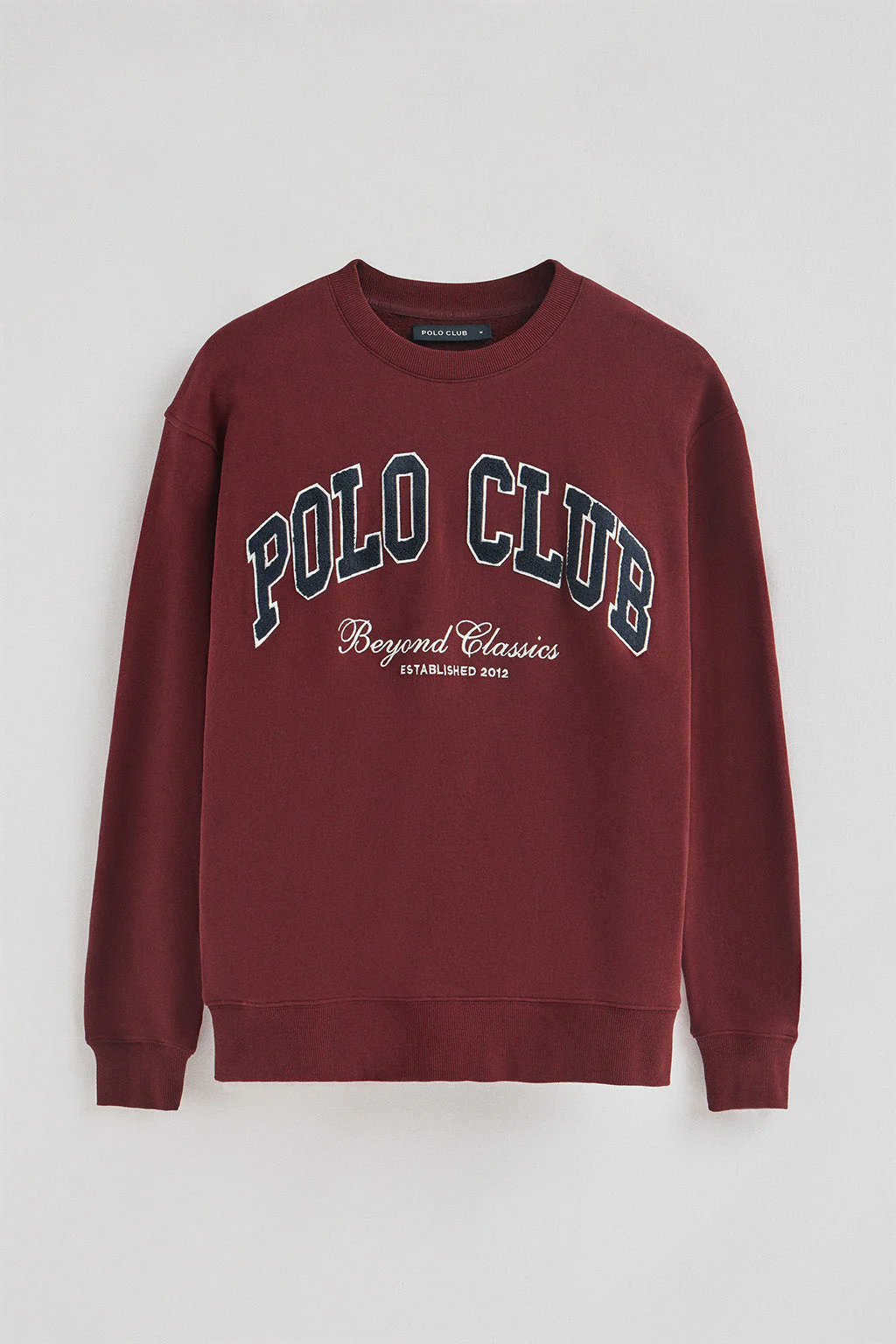 Sudadera granate de corte holgado Established 2012 Polo Club - Image 9