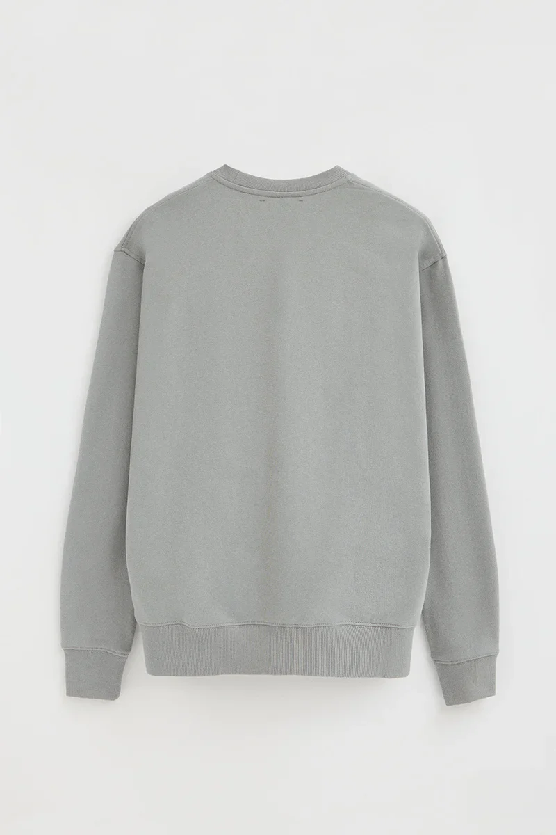 Sudadera gris de corte holgado con logo Polo Club - Image 9