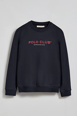 Sudadera azul marino slim con logotipo Polo Club - Image 10