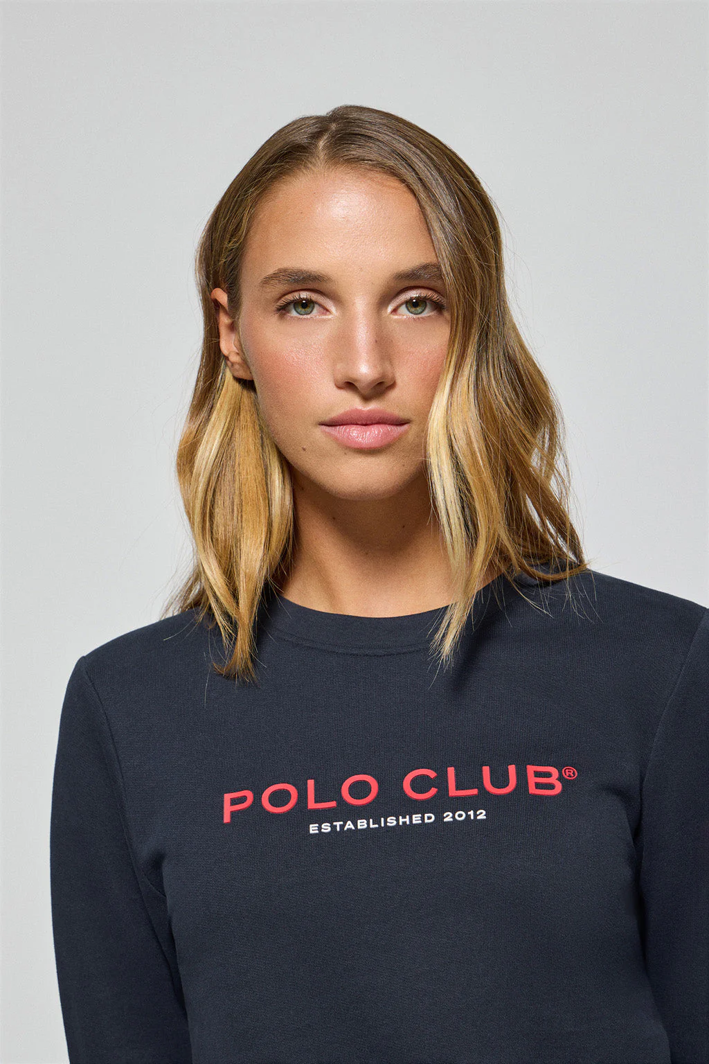 Sudadera azul marino slim con logotipo Polo Club - Image 2