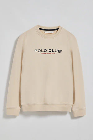 Sudadera beige slim con logotipo Polo Club - Image 11