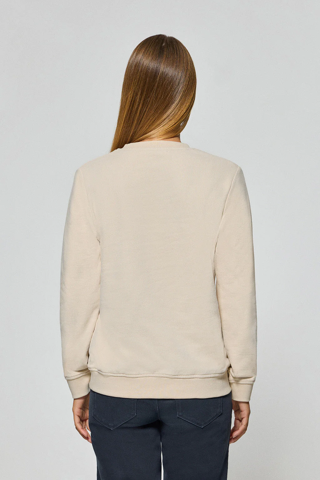 Sudadera beige slim con logotipo Polo Club - Image 7