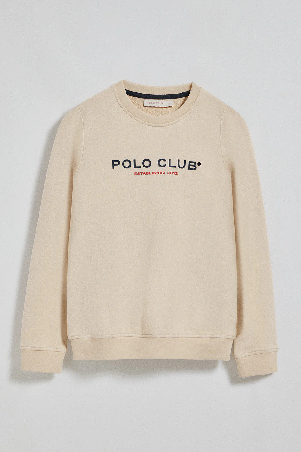 Sudadera beige slim con logotipo Polo Club - Image 8