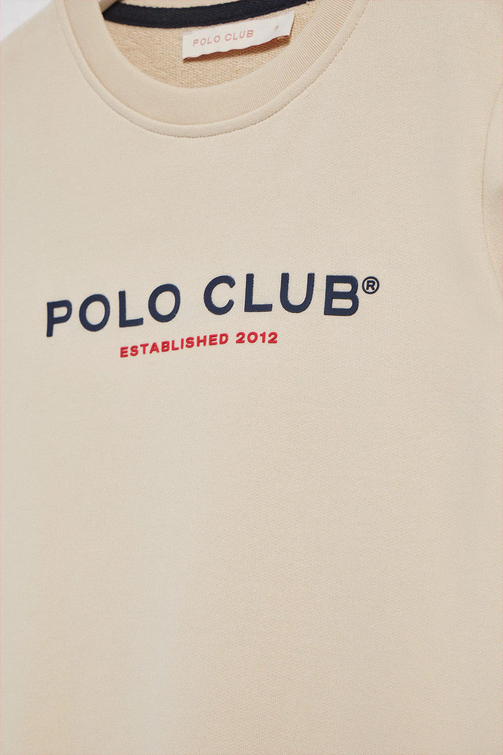 Sudadera beige slim con logotipo Polo Club - Image 9