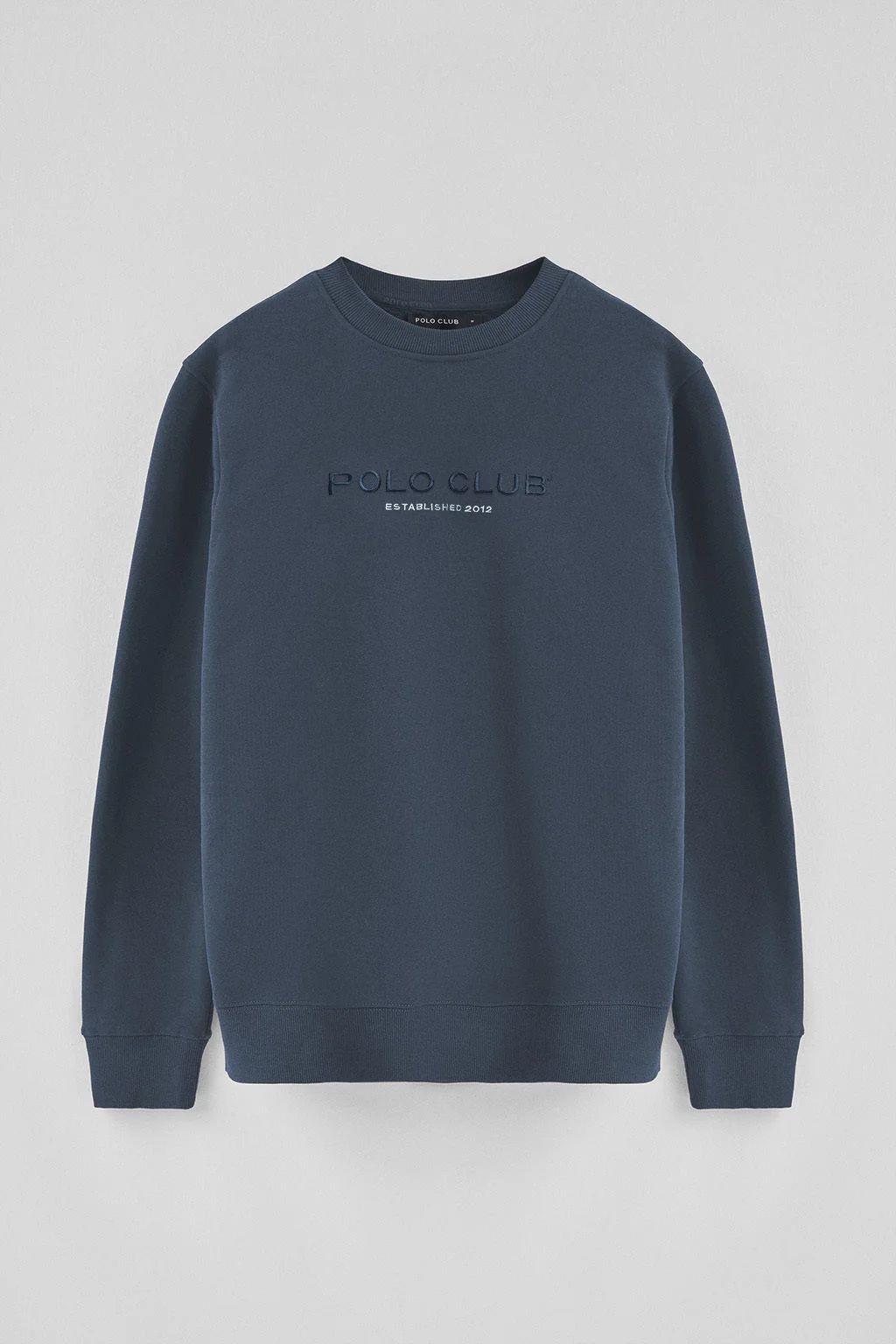 Sudadera azul denim de corte relajado Established 2012 Polo Club - Image 8