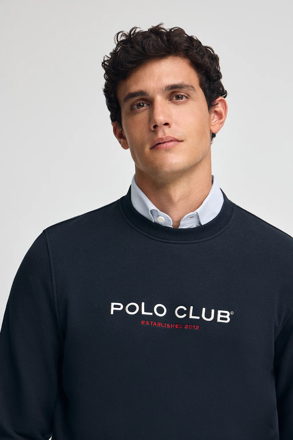 Sudadera azul marino de corte relajado Established 2012 Polo Club - Image 2