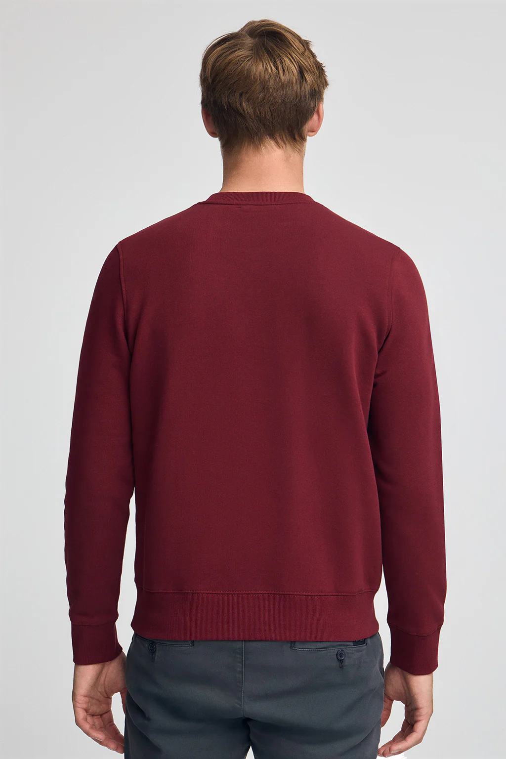 Sudadera granate de corte relajado Established 2012 Polo Club - Image 5