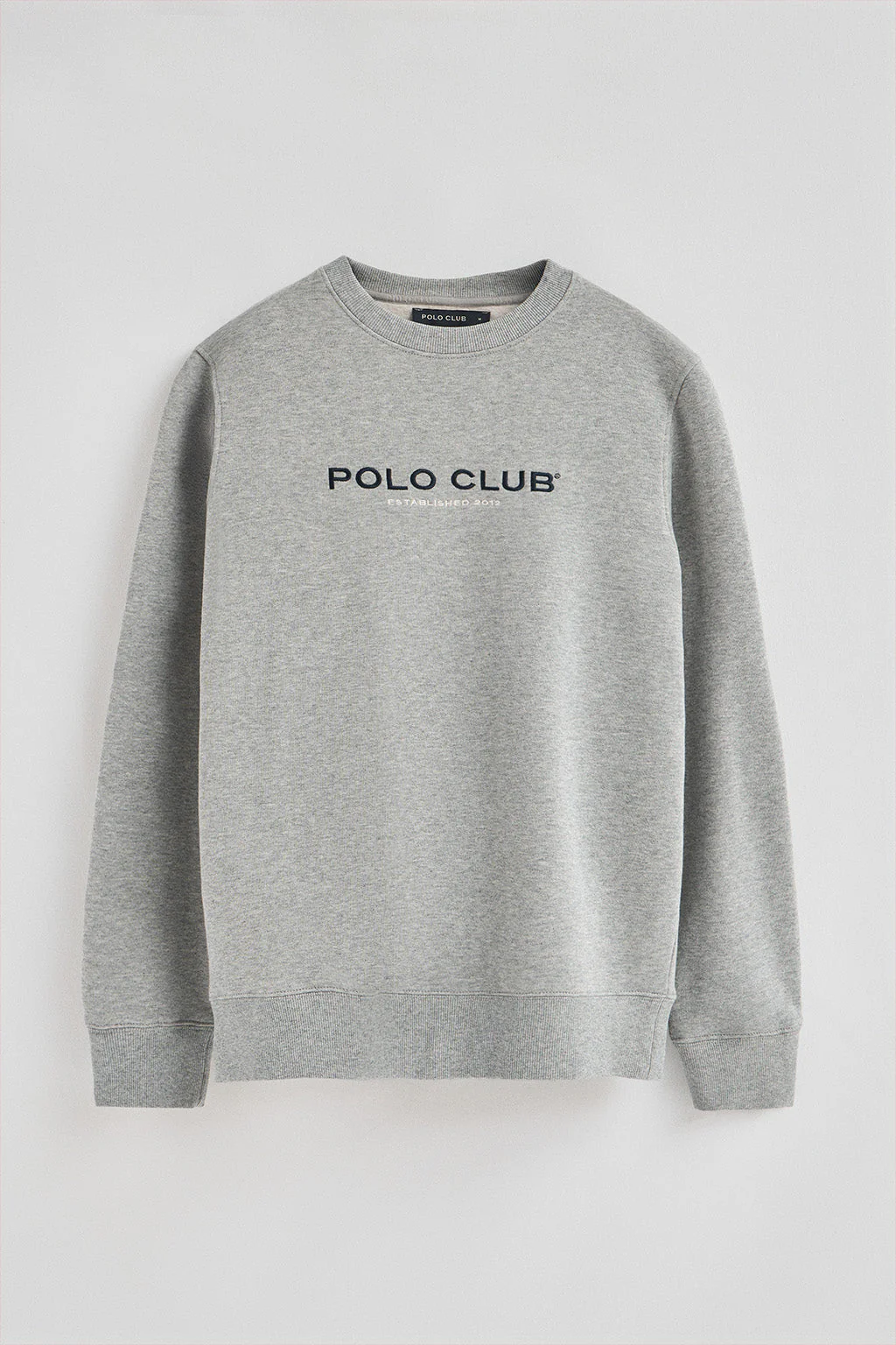 Sudadera gris vigoré de corte relajado Established 2012 Polo Club - Image 6