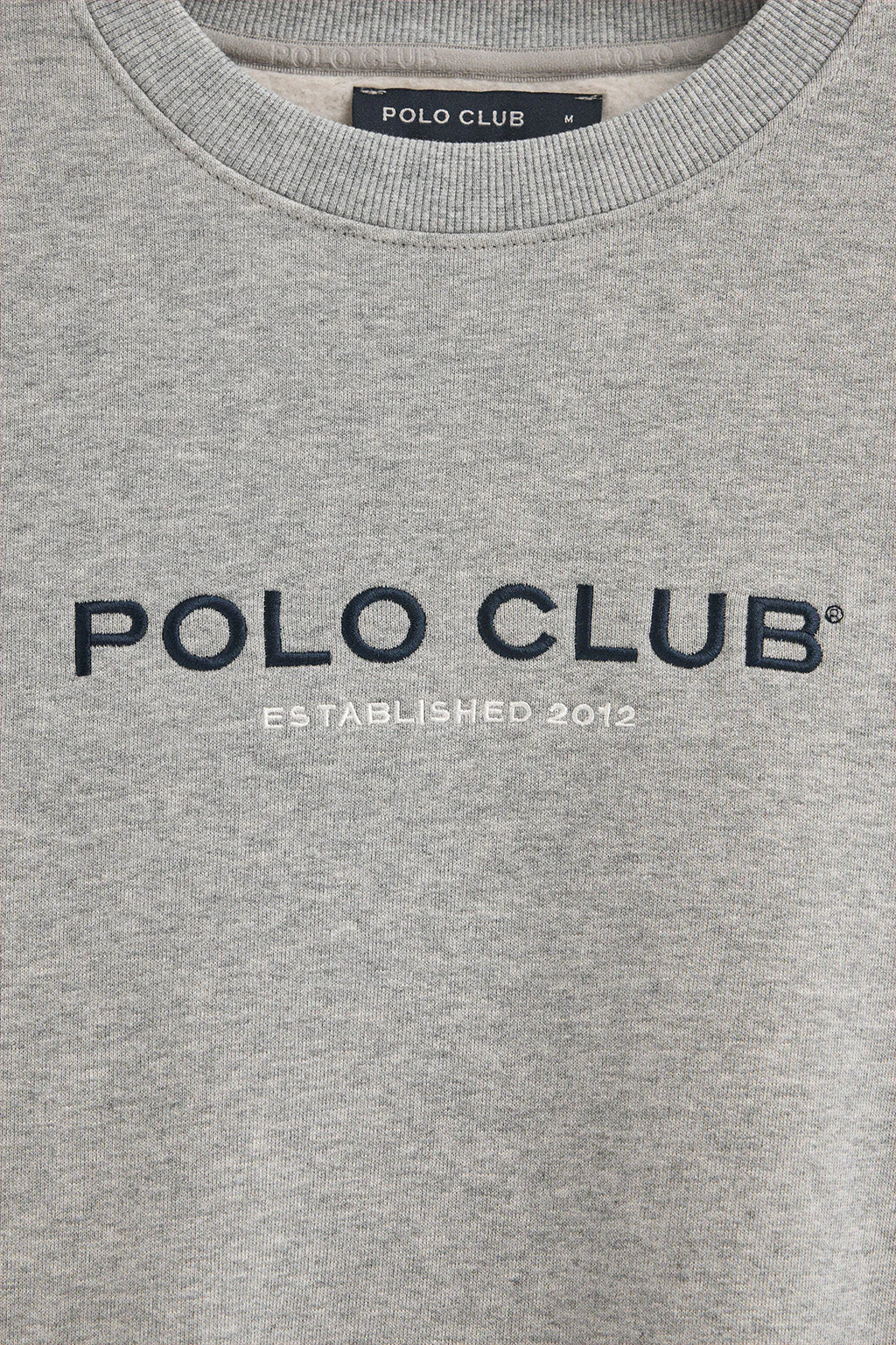 Sudadera gris vigoré de corte relajado Established 2012 Polo Club - Image 7