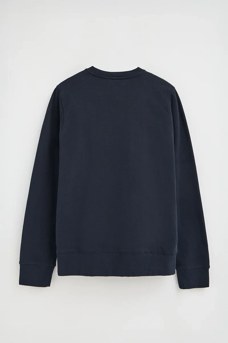 Sudadera azul marino de corte relajado con bordado Established 2012 Polo Club - Image 8