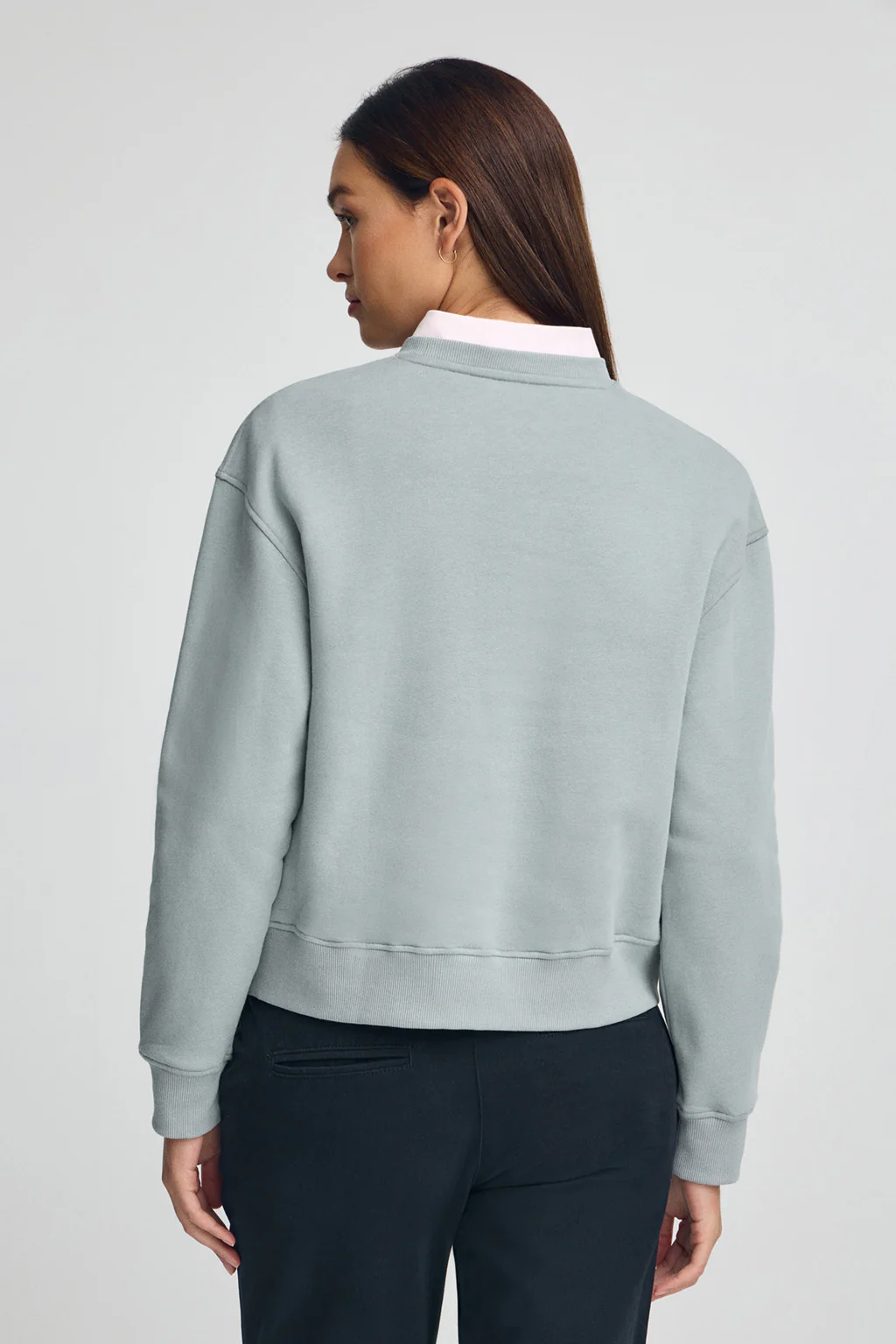 Sudadera gris azulado de corte boxy Established 2012 Polo Club - Image 5