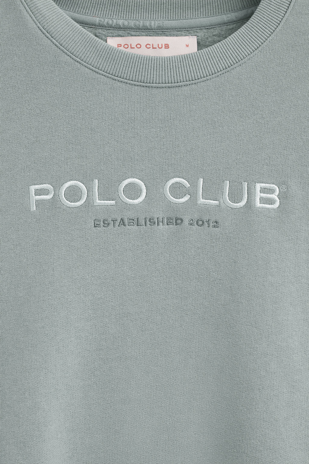 Sudadera gris azulado de corte boxy Established 2012 Polo Club - Image 7