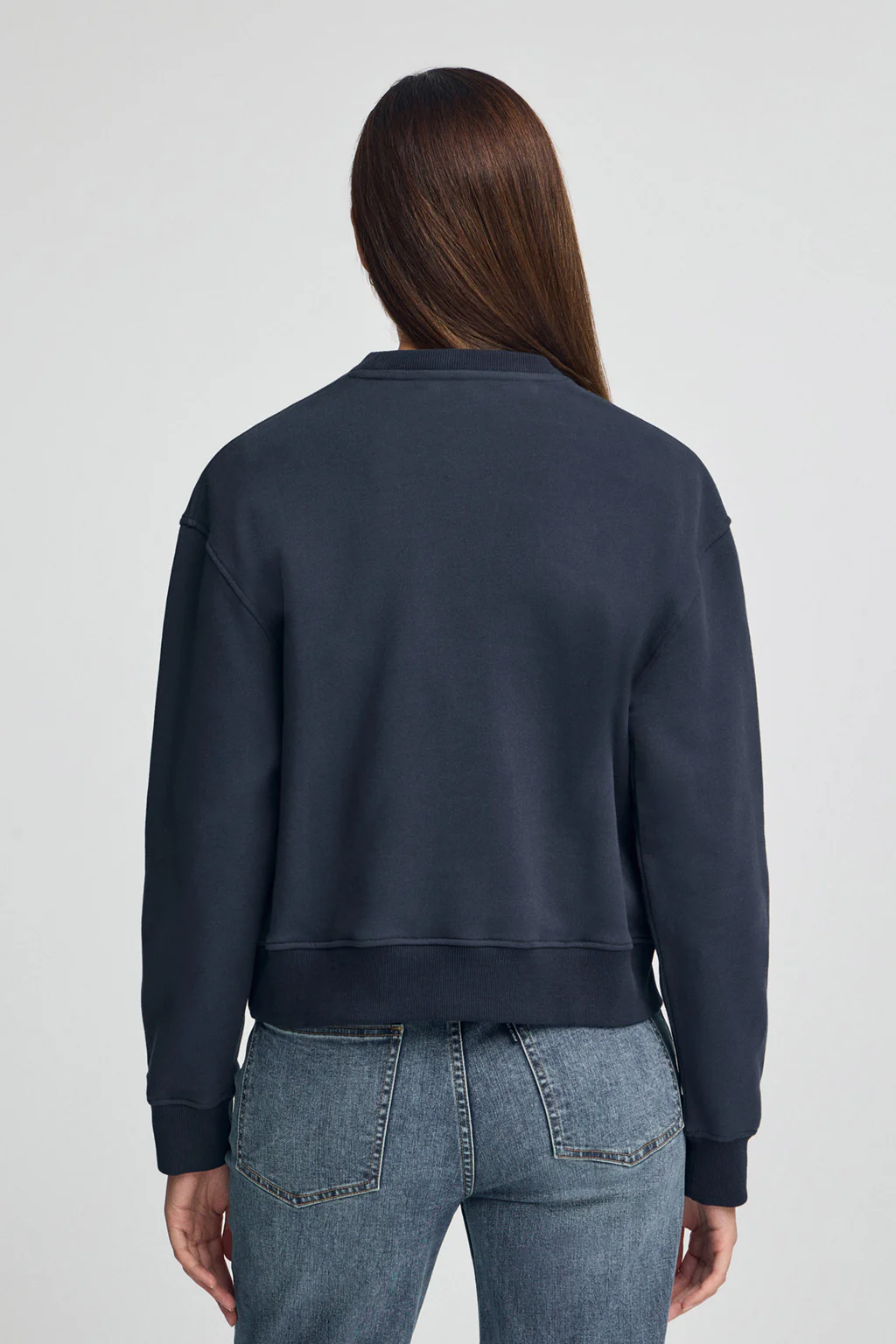 Sudadera azul marino de corte boxy Established 2012 Polo Club - Image 5