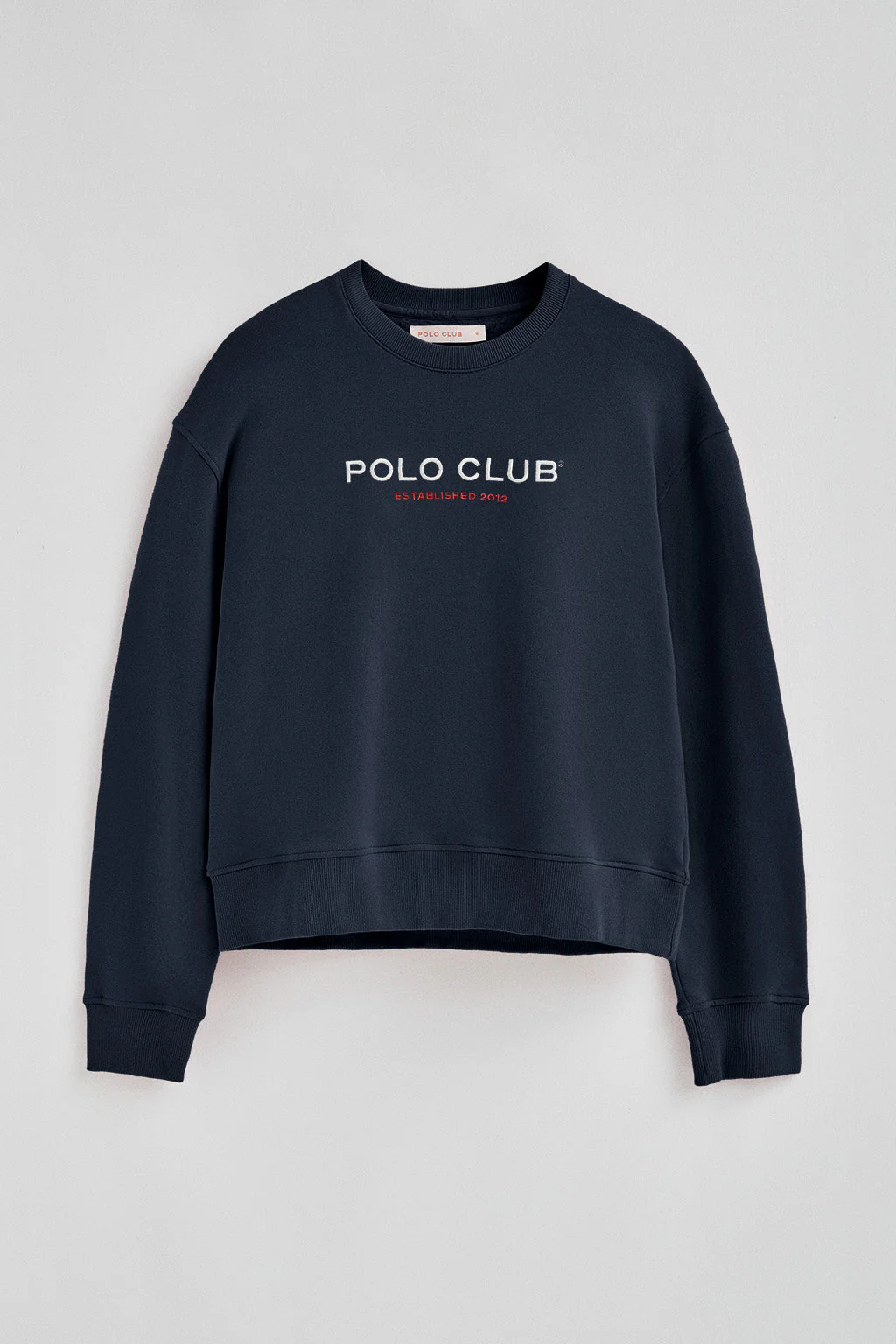 Sudadera azul marino de corte boxy Established 2012 Polo Club - Image 6