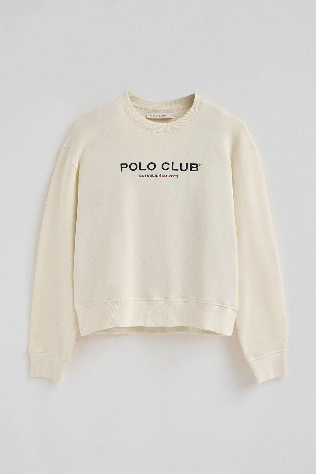 Sudadera color crudo de corte boxy Established 2012 Polo Club - Image 8