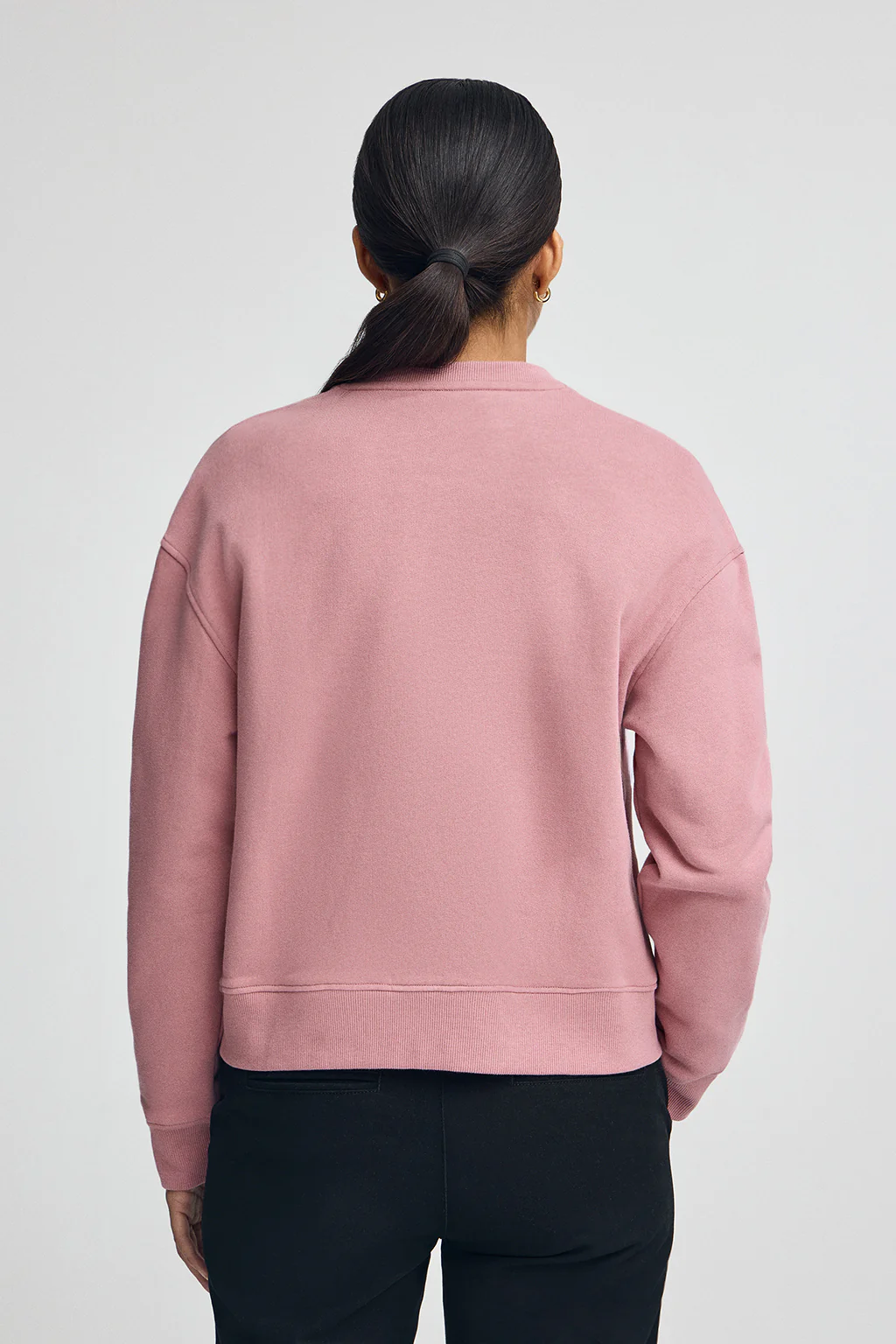 Sudadera rosa empolvado de corte boxy Established 2012 Polo Club - Image 5