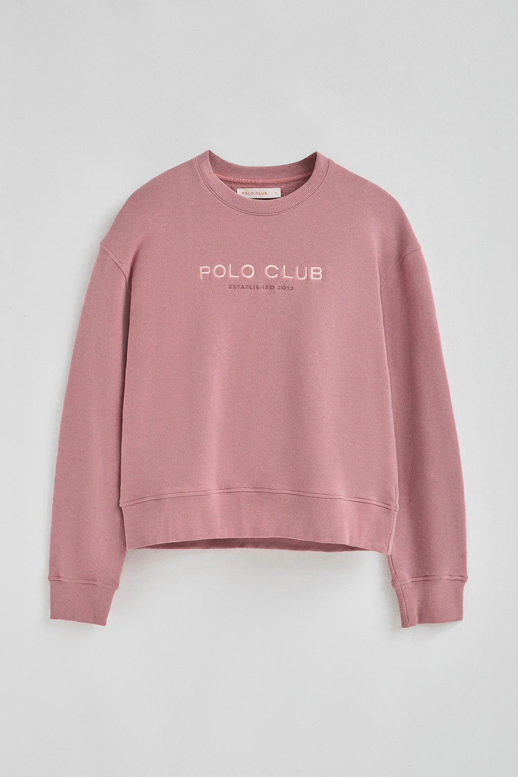 Sudadera rosa empolvado de corte boxy Established 2012 Polo Club - Image 6