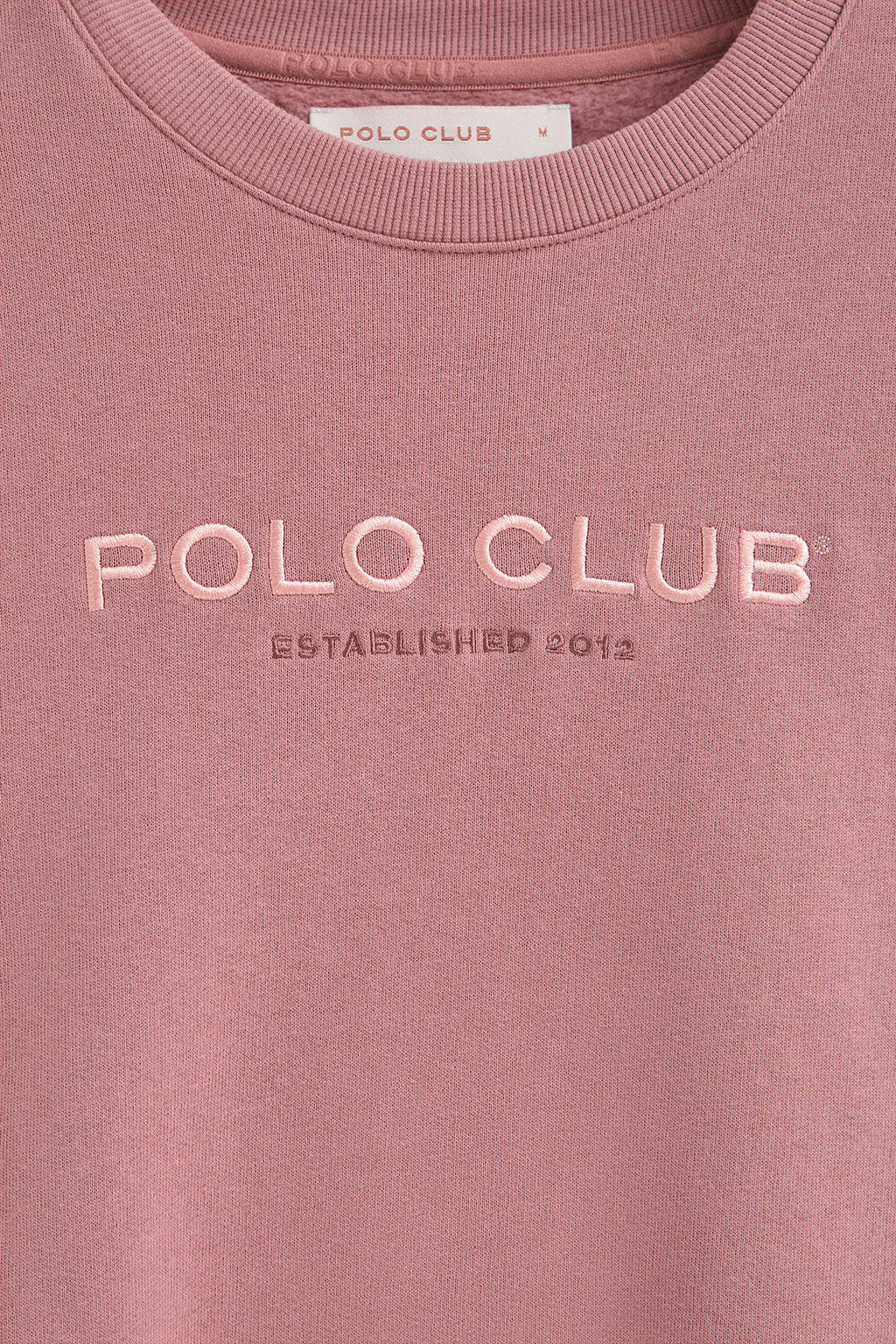 Sudadera rosa empolvado de corte boxy Established 2012 Polo Club - Image 7