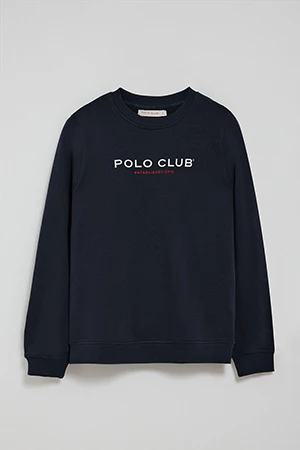 Sudadera azul marino y logo engomado Polo Club - Image 9