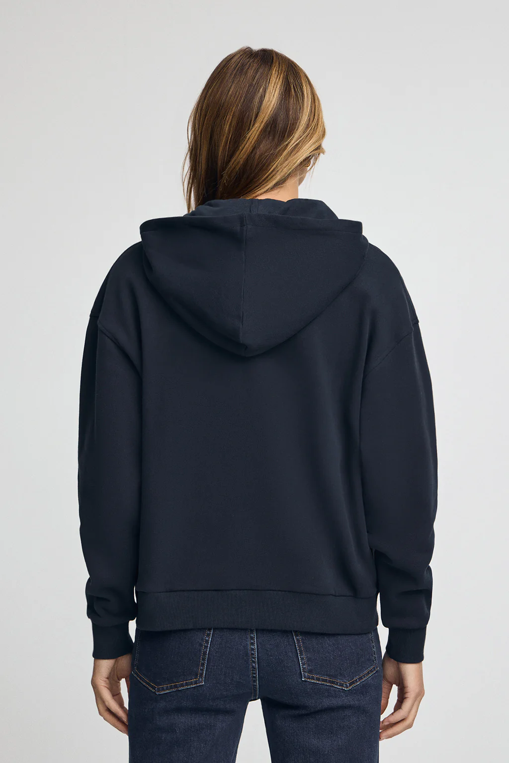 Sudadera azul marino con capucha y logo Established 2012 Polo Club - Image 5