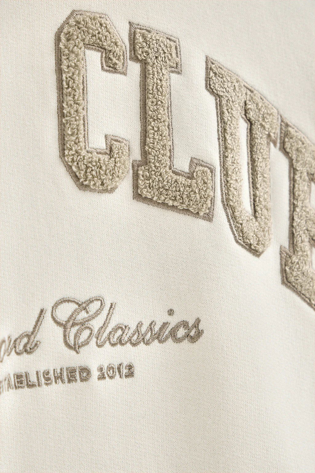 Sudadera color crudo con capucha y logo Established 2012 Polo Club - Image 8