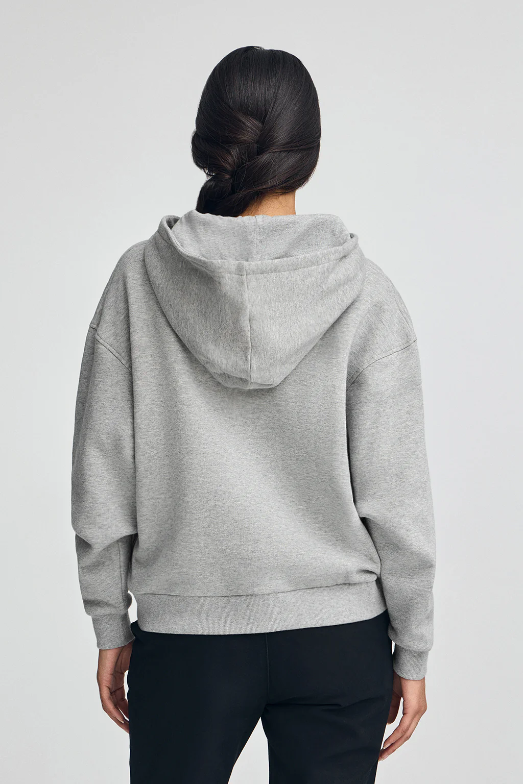 Sudadera gris vigoré con capucha y logo Established 2012 Polo Club - Image 5