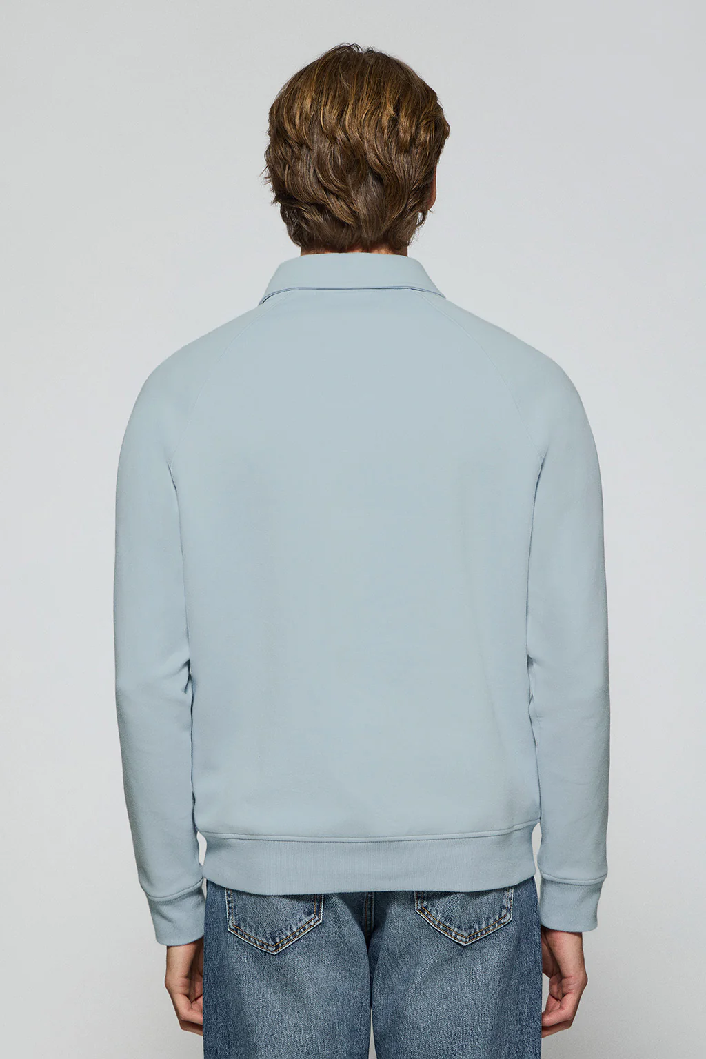 Sudadera polera Gorka azul claro con monograma Polo Club - Image 5