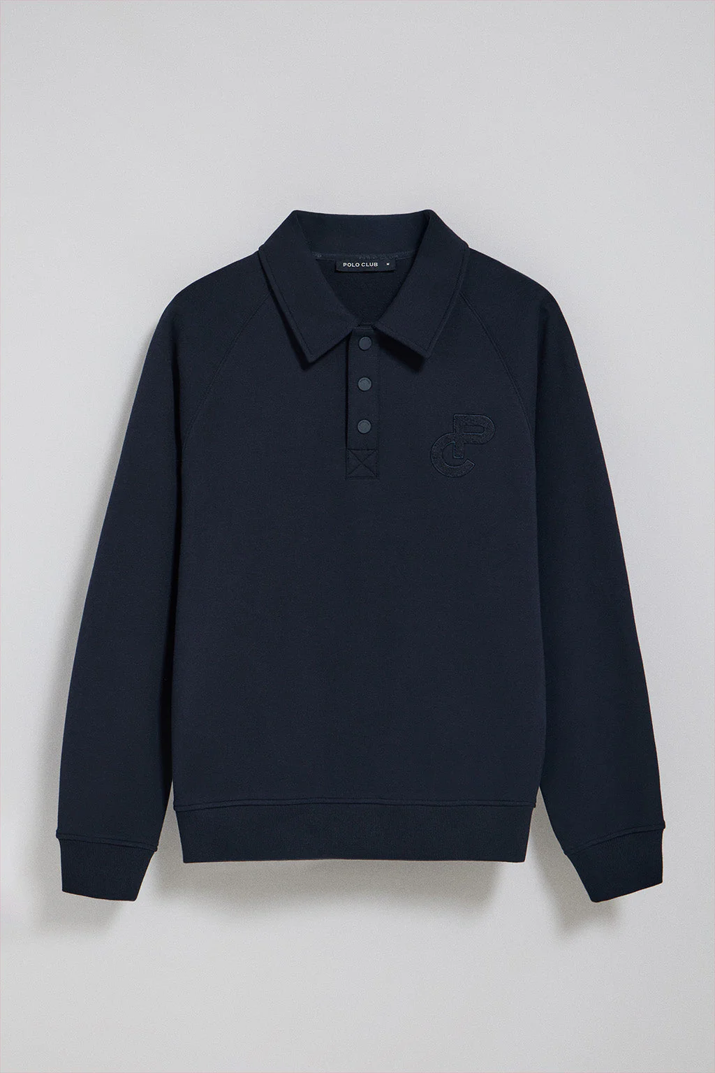 Sudadera polera Gorka azul marino con monograma Polo Club - Image 6