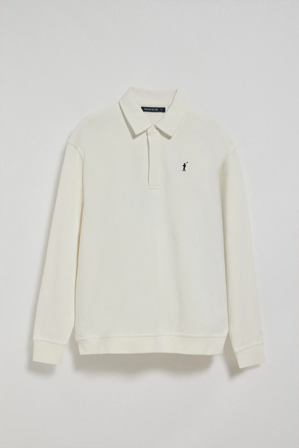 Sudadera beige Hadid de cuello polero y logo bordado Rigby Go - Image 5